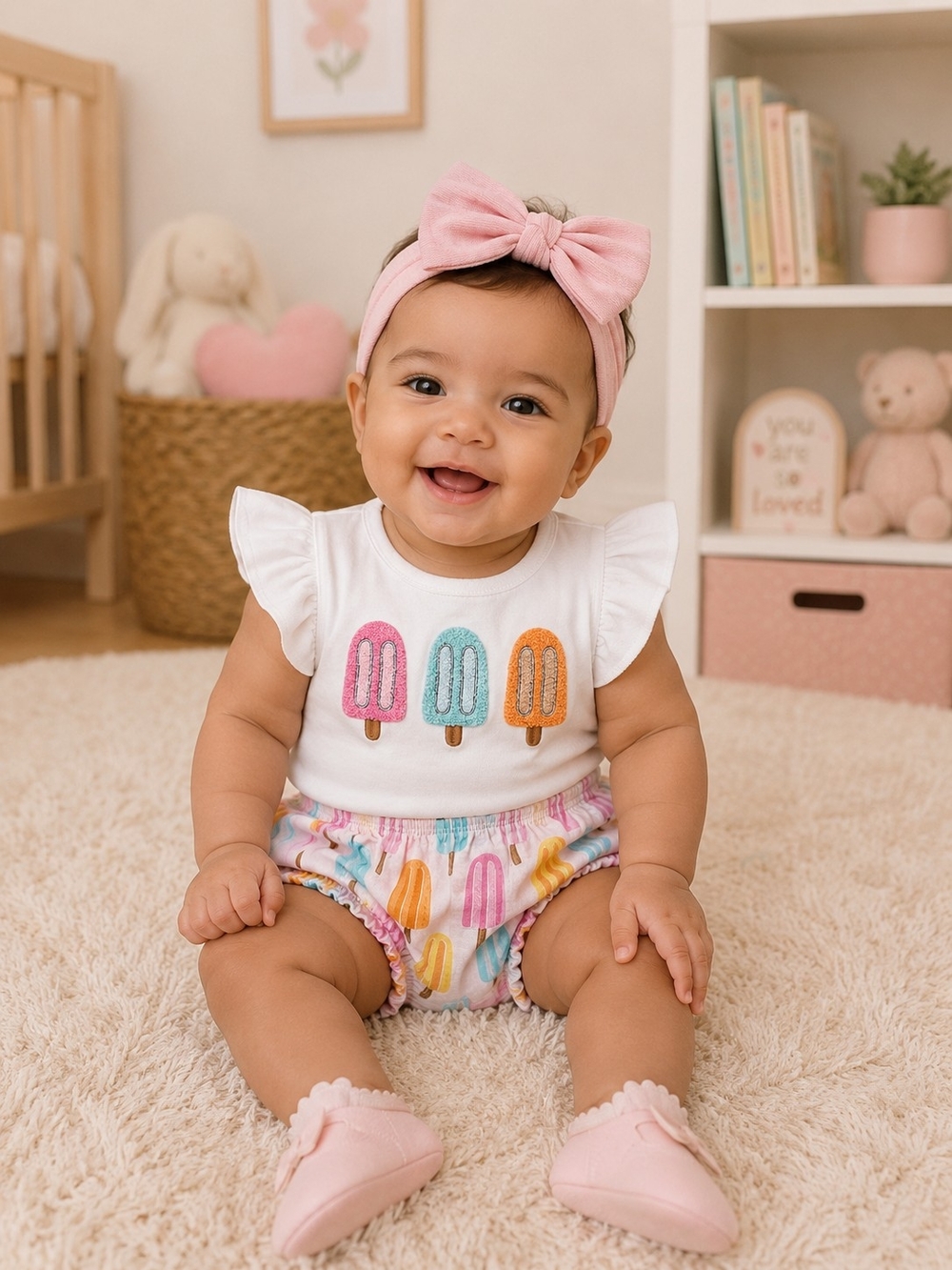 Mud Pie Popsicle Bloomer Set 3-6M - Picture 2 of 6